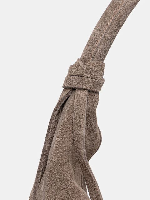 Answear.LAB torebka zamszowa kolor beżowy