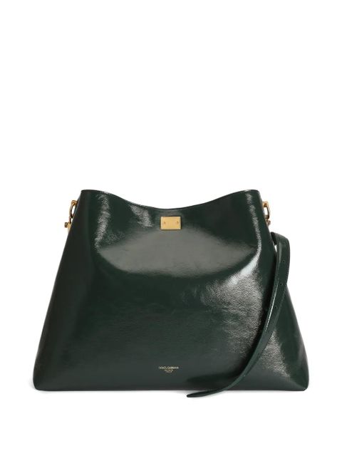 Dolce & Gabbana large Vittoria calfskin shoulder bag - Green - zdjęcie produktu nr 2