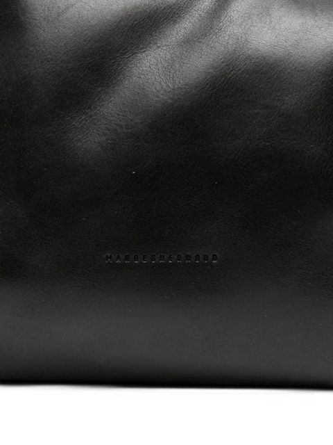Marge Sherwood medium debossed-logo shoulder bag - Black