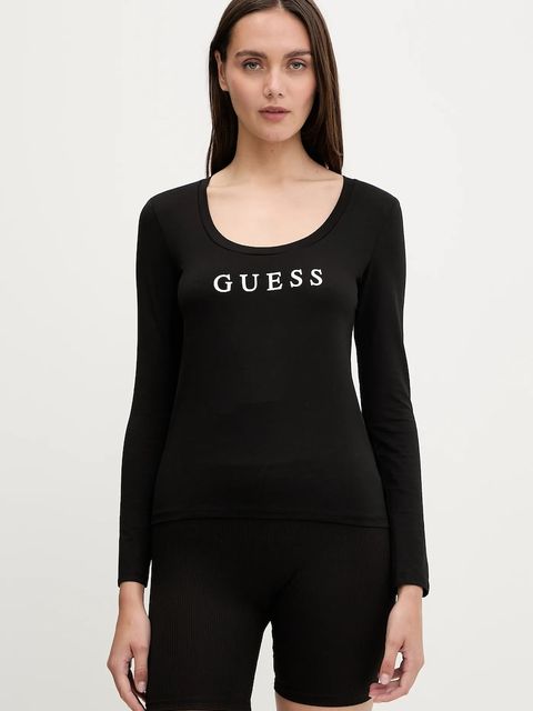 Guess longsleeve NEW CARRIE kolor czarny O5RI00 KBBU1 - zdjęcie produktu nr 1