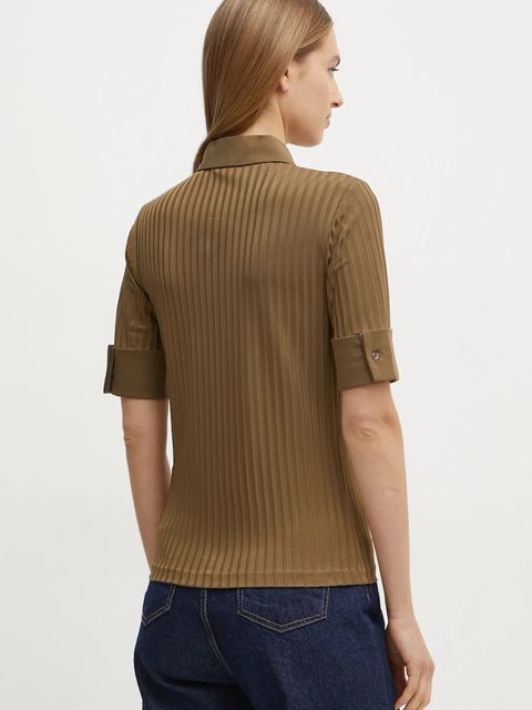 BOSS polo damskie kolor zielony 50532051