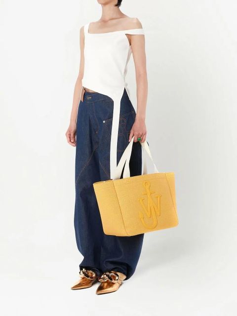 JW Anderson logo organic cotton tote bag - Yellow - zdjęcie produktu nr 2