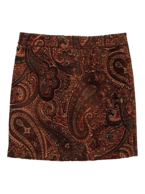 Chloé paisley-print mini skirt - Red