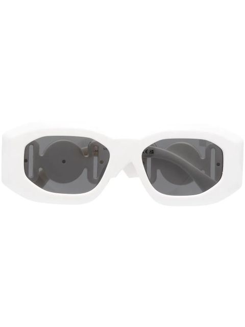 Versace Eyewear Medusa-plaque detail sunglasses - White - zdjęcie produktu nr 1