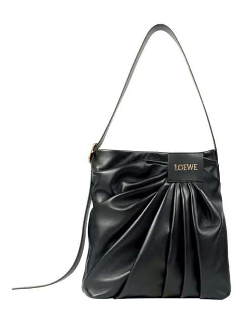LOEWE draped leather tote bag - Black - zdjęcie produktu nr 2