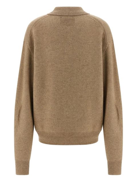 Guest In Residence Allday cuffed elbow sweater - Brown - zdjęcie produktu nr 2