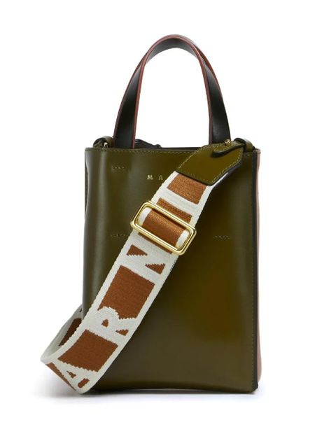 Marni Museo leather tote bag - Green - zdjęcie produktu nr 1