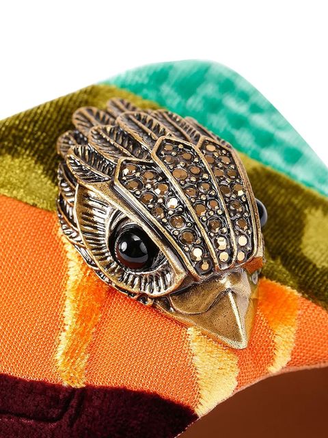 Kurt Geiger London klapki skórzane Kensington Flat Sandal