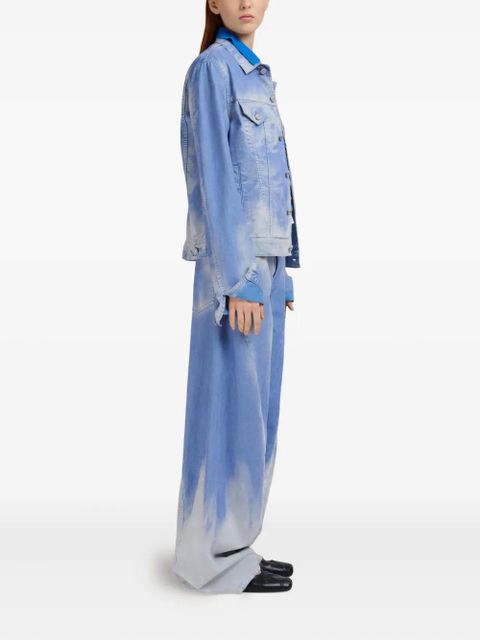 Marni dyed wide-leg jeans - Blue