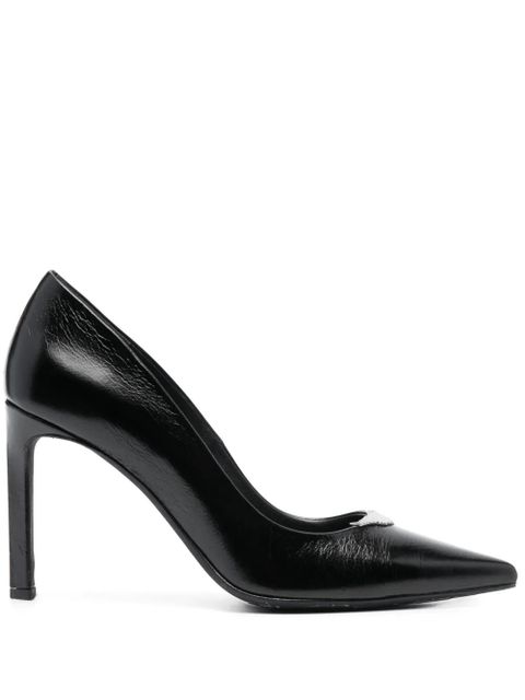 Zadig&Voltaire Perfect Vintage 100mm leather pumps - Black - zdjęcie produktu nr 1