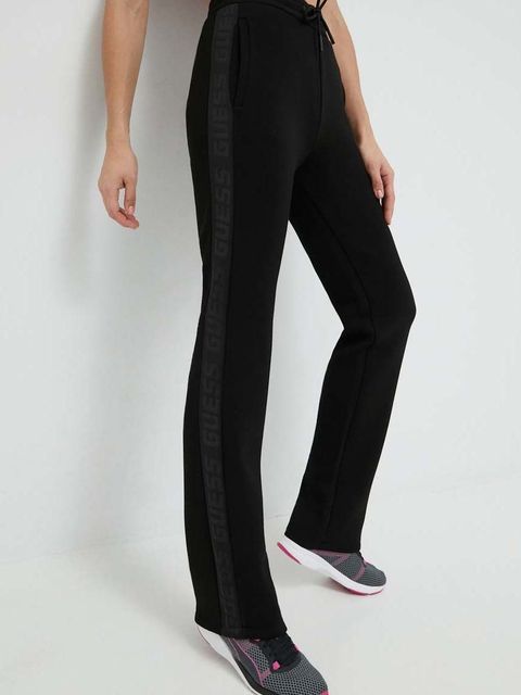 Guess spodnie dresowe BRENDA damskie kolor czarny z nadrukiem V3RB21 K7UW2 - zdjęcie produktu nr 1