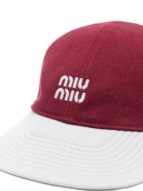 Miu Miu Drill baseball cap - Red