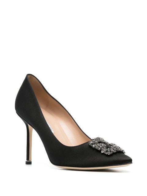 Manolo Blahnik 90mm Hangisi pumps - Black - zdjęcie produktu nr 2