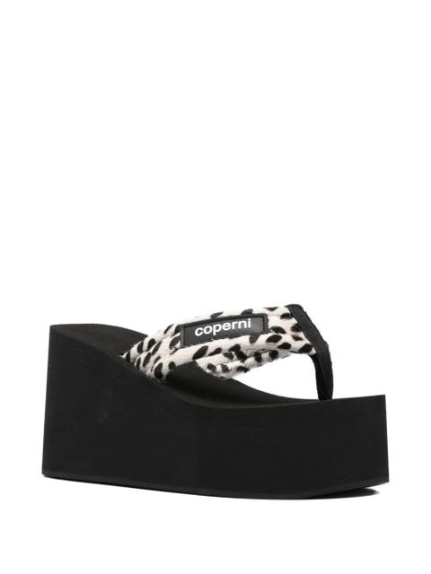 Coperni 95mm rubberized-logo sandals - Neutrals - zdjęcie produktu nr 2