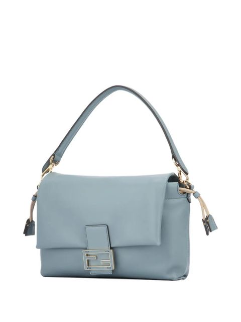 FENDI medium Mamma Baguette flap shoulder bag - Blue