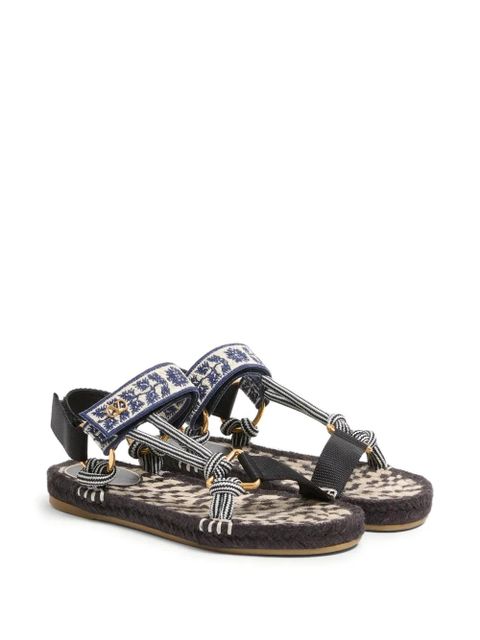 Valentino Garavani 20mm Lake Powell embroidered sandals - Black - zdjęcie produktu nr 2
