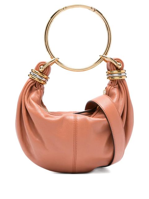 Chloé mini Bracelet leather tote bag - Brown - zdjęcie produktu nr 1