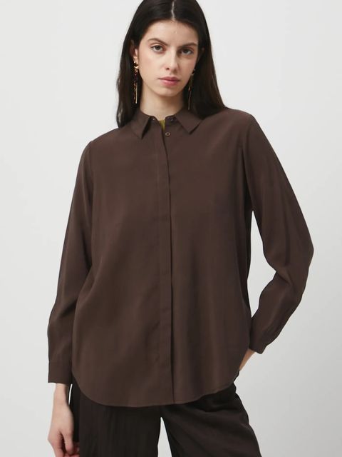 Medicine koszula damska kolor brązowy - zdjęcie produktu nr 2