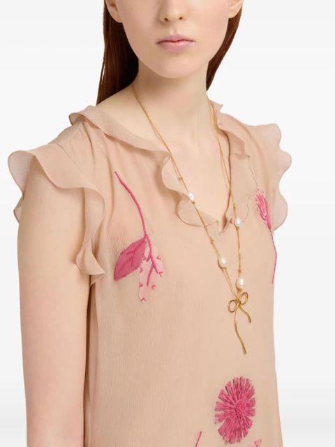 Marni pearl-embellished necklace - Gold - zdjęcie produktu nr 2