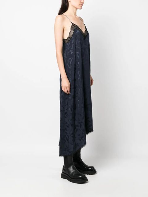 Zadig&Voltaire Risty silk midi dress - Blue