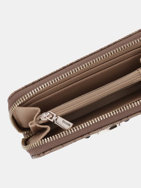 Guess portfel DEA damski kolor beżowy SWSG79 93140