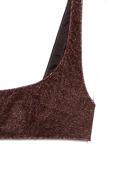Oséree square neck beachwear - Brown