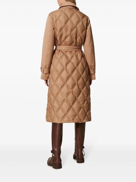 TWINSET double-breasted quilted puffer jacket - Neutrals