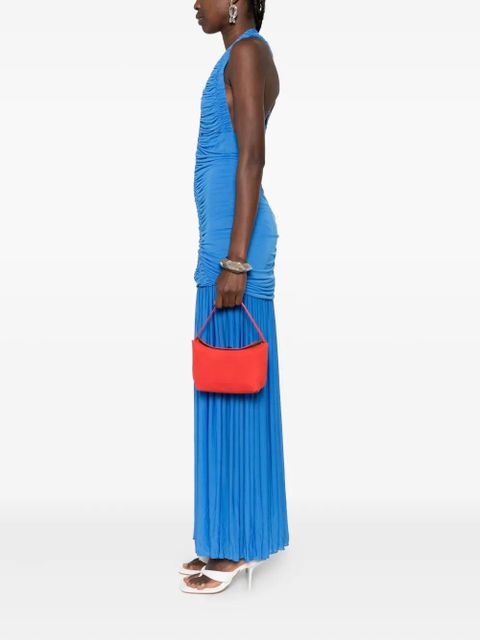 Christopher Esber Turnlock suede mini tote bag - Red