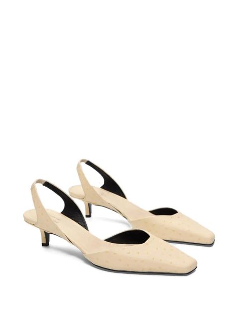 LouLou de Saison Sully square-toe slingback pumps - Neutrals - zdjęcie produktu nr 2