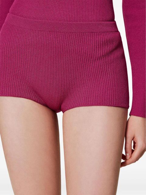 TWINSET knitted shorts - Red
