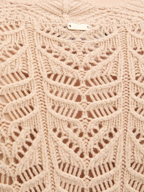 Fracomina kardigan damski kolor beżowy ciepły FS25WT8016K53801