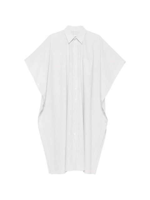 MM6 Maison Margiela striped midi shirt dress - White - zdjęcie produktu nr 1
