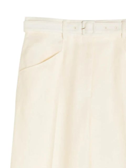 Gabriela Hearst belted straight trousers - Neutrals - zdjęcie produktu nr 2
