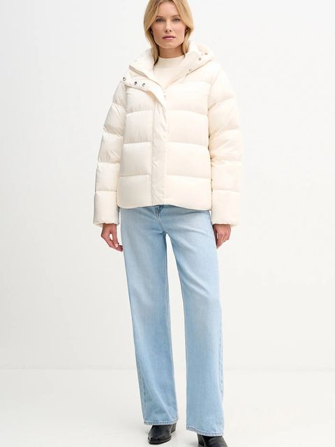 Tommy Hilfiger kurtka puchowa kolor beżowy zimowa WW0WW45739 - zdjęcie produktu nr 2