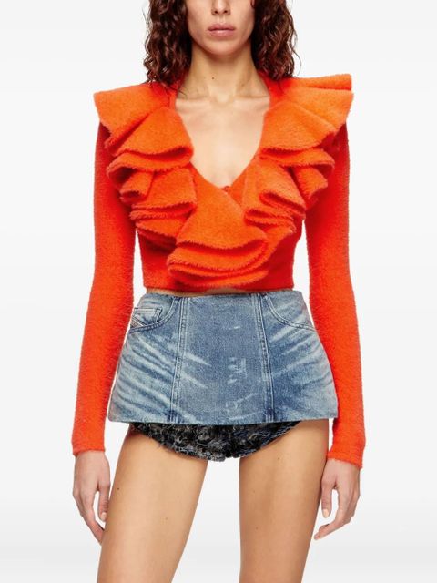 Diesel plush ruffled cardigan - Orange - zdjęcie produktu nr 2