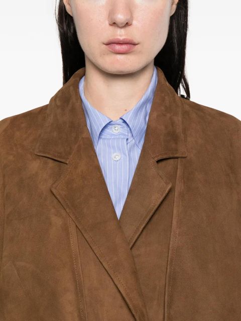 The Row Serenis panelled-split coat - Brown