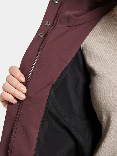 Didriksons kurtka GWEN damska kolor bordowy 505683