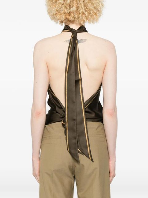 Burberry halterneck top - Green