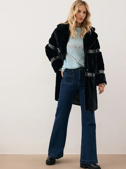 Bizuu płaszcz FLORENCE kolor czarny FLORENCE CZARNY