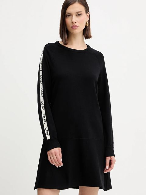 Liu Jo sukienka kolor czarny mini rozkloszowana TF5288.MS63L - zdjęcie produktu nr 1