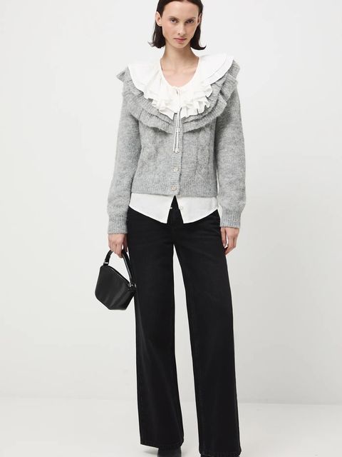 Medicine jeansy bawełniane damskie kolor czarny