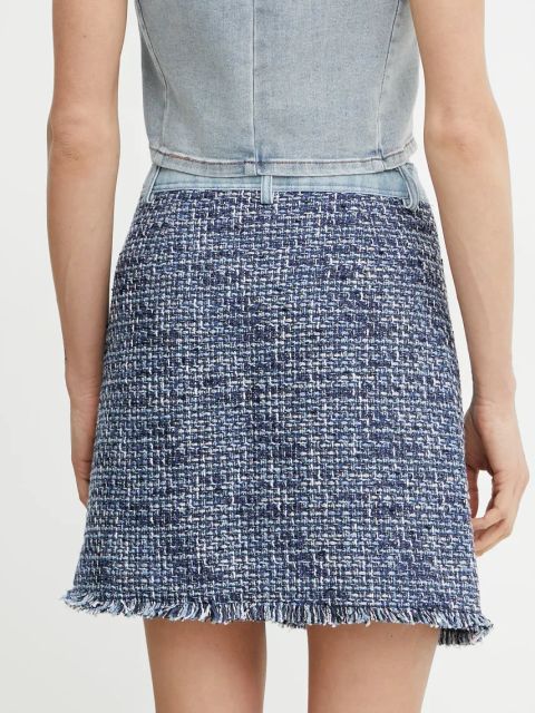 Morgan spódnica JOCI kolor niebieski mini prosta JOCI