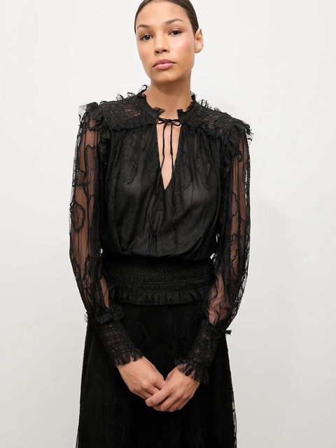 Answear.LAB bluzka damska kolor czarny gładka