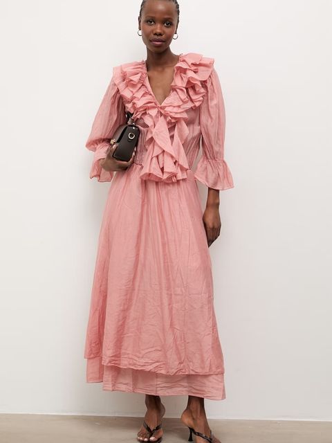 Answear.LAB sukienka rozkloszowana z lyocellem - zdjęcie produktu nr 1