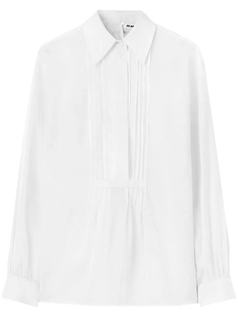 Jil Sander pleated cotton shirt - White - zdjęcie produktu nr 1