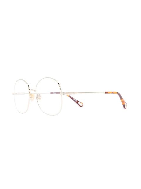 Chloé Eyewear round-frame glasses - Gold - zdjęcie produktu nr 2