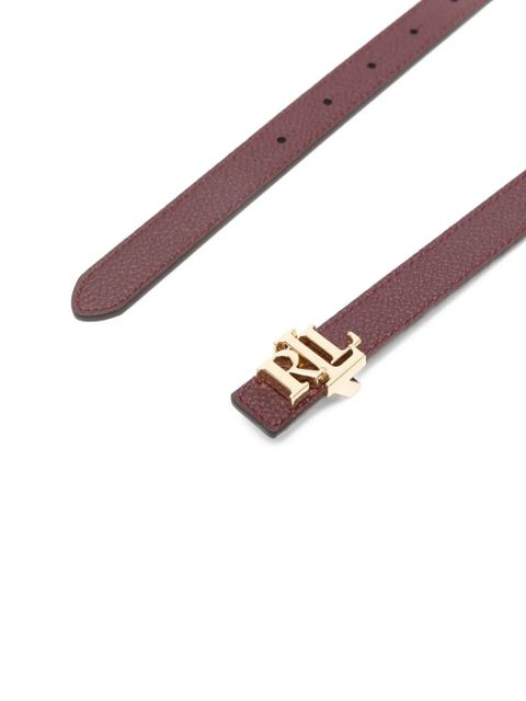 Lauren Ralph Lauren logo-plaque leather belt - Red - zdjęcie produktu nr 2