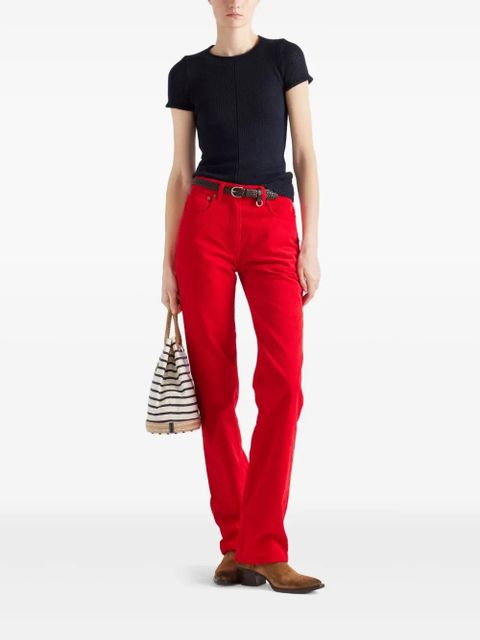 Prada corduroy trousers - Red - zdjęcie produktu nr 2