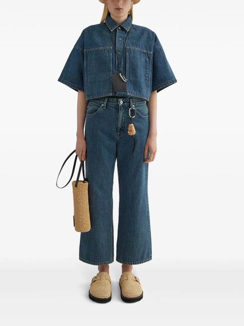Jil Sander concealed button fastening denim shirt - Blue - zdjęcie produktu nr 2