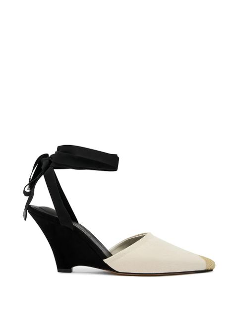 Jacquemus pointed toe tie sandals - Neutrals - zdjęcie produktu nr 1